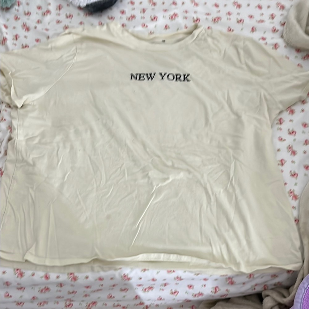 Cream Graphic Tee